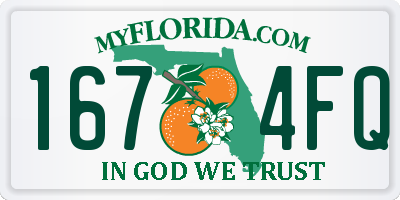 FL license plate 1674FQ