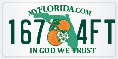 FL license plate 1674FT