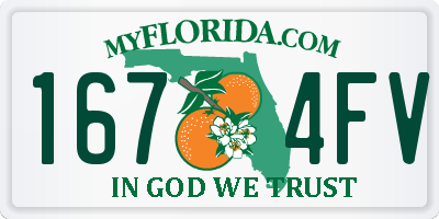 FL license plate 1674FV