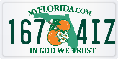 FL license plate 1674IZ