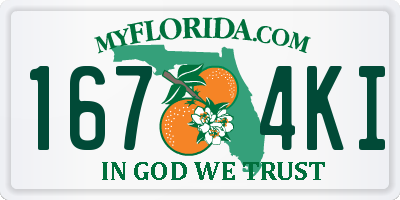 FL license plate 1674KI