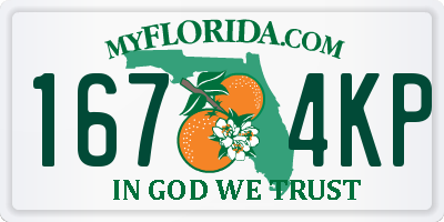 FL license plate 1674KP