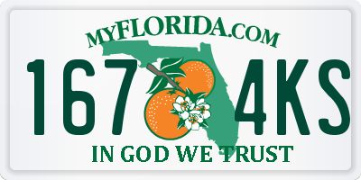 FL license plate 1674KS