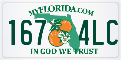 FL license plate 1674LC