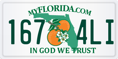 FL license plate 1674LI