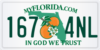 FL license plate 1674NL