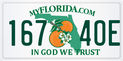FL license plate 1674OE
