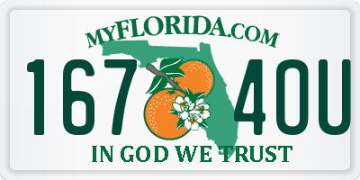 FL license plate 1674OU