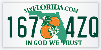 FL license plate 1674ZQ