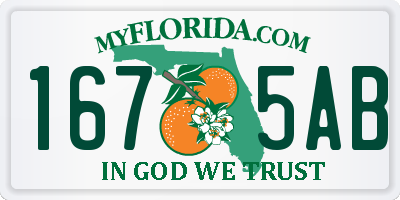 FL license plate 1675AB