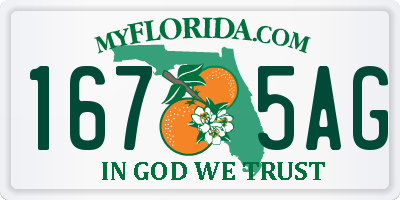 FL license plate 1675AG