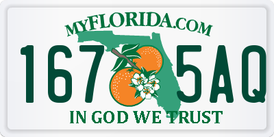 FL license plate 1675AQ