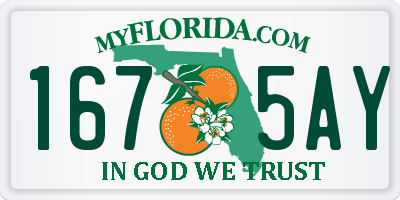 FL license plate 1675AY