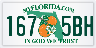 FL license plate 1675BH