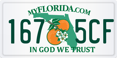 FL license plate 1675CF