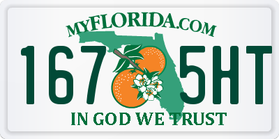 FL license plate 1675HT