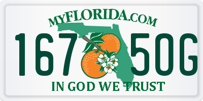 FL license plate 1675OG