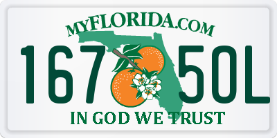 FL license plate 1675OL