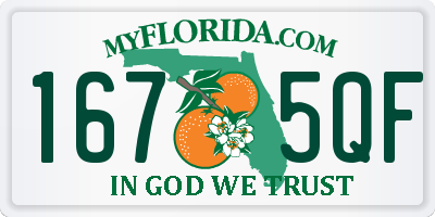 FL license plate 1675QF