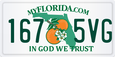 FL license plate 1675VG