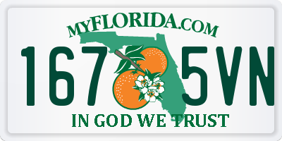 FL license plate 1675VN