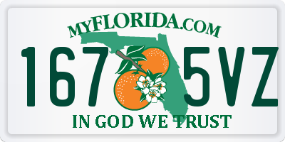 FL license plate 1675VZ
