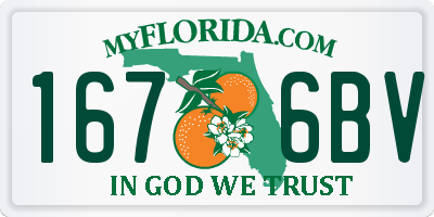 FL license plate 1676BV