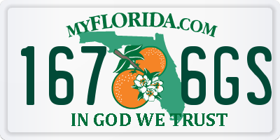 FL license plate 1676GS