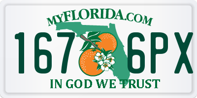 FL license plate 1676PX