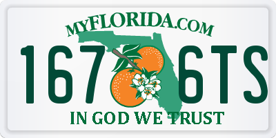 FL license plate 1676TS