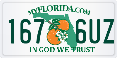 FL license plate 1676UZ