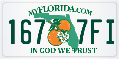 FL license plate 1677FI