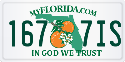 FL license plate 1677IS