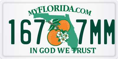 FL license plate 1677MM