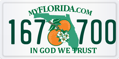 FL license plate 1677OO