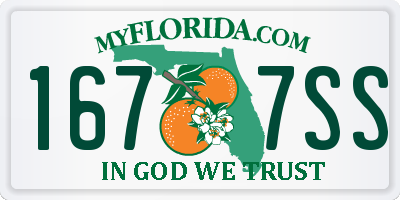 FL license plate 1677SS