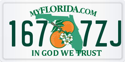 FL license plate 1677ZJ