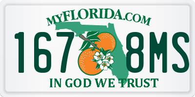 FL license plate 1678MS