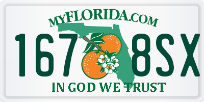 FL license plate 1678SX