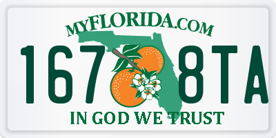 FL license plate 1678TA