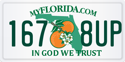 FL license plate 1678UP