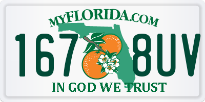 FL license plate 1678UV