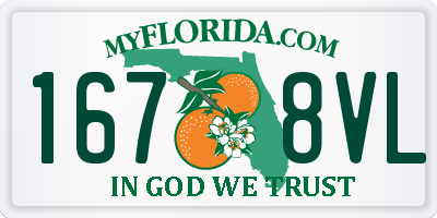 FL license plate 1678VL