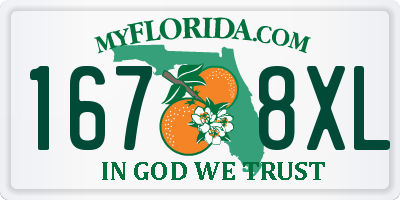 FL license plate 1678XL