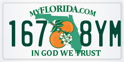 FL license plate 1678YM