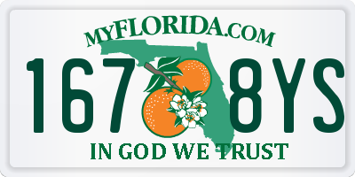 FL license plate 1678YS