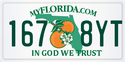 FL license plate 1678YT