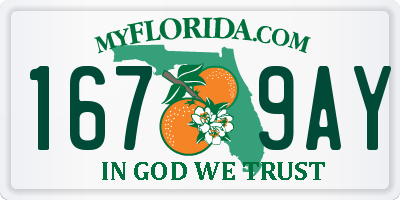 FL license plate 1679AY