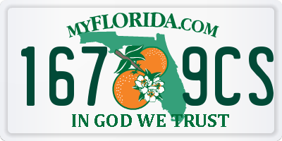 FL license plate 1679CS