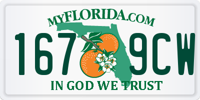 FL license plate 1679CW